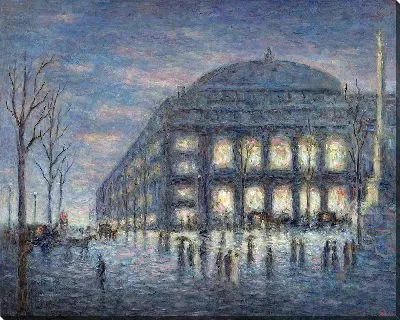 Картина Париж, Площадь Театра Шатле (около 1900 г.)