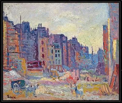 Картина Париж, открытие улицы Реомюр (1907-08).