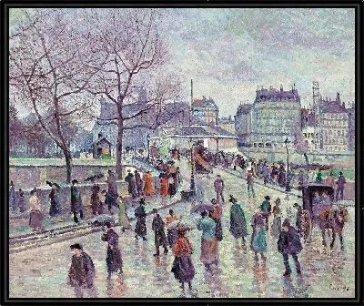 Картина Париж, Мост Аршевеше (1896 г.)