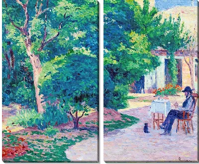 Картина Париж, Le Jardin D'Alexandre Charpentier Au Hameau Boileau (около 1900 г.)
