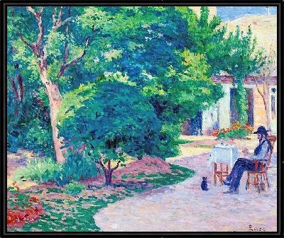 Картина Париж, Le Jardin D'Alexandre Charpentier Au Hameau Boileau (около 1900 г.)