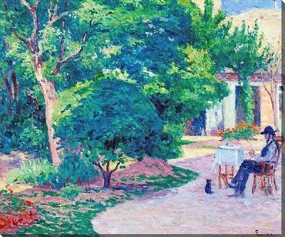 Картина Париж, Le Jardin D'Alexandre Charpentier Au Hameau Boileau (около 1900 г.)