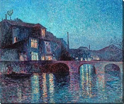 Картина Река Самбра в Шарлеруа (1896)