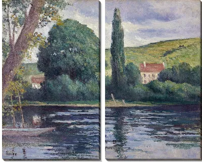Картина Сена в Верноне (около 1920 г.)