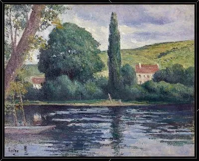 Картина Сена в Верноне (около 1920 г.)