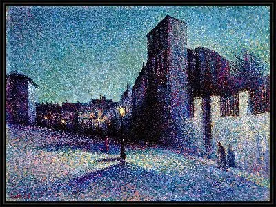 Картина Рю Равиньян, Париж (1893 г.)
