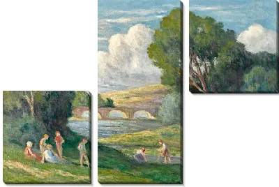 Картина Роллебуаз, купальщики у рукава Сены (1930)
