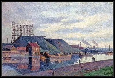 Картина Шлаковые отвалы Сакре-Мадам (1897 г.)