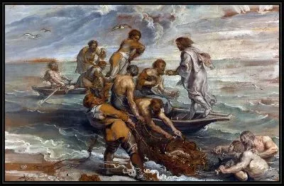 Картина Удивительный Набросок Рыб (The Miraculous Draught of Fishes)