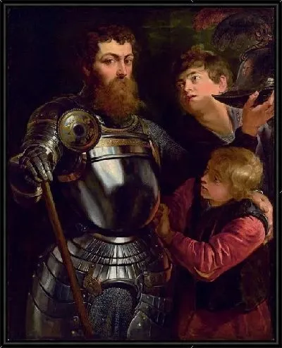 Картина Командующий, вооружаемый для Сражения (Commander being armed for Battle)
