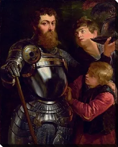 Картина Командующий, вооружаемый для Сражения (Commander being armed for Battle)