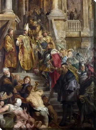 Картина Святой Бэво принят Святыми Аманом и Флорибертом (Saint Bavo is received by Saints Amand and Floribert)