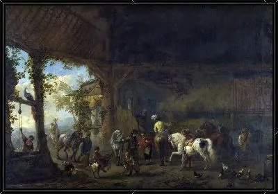 Картина Интерьер Конюшни (The Interior of a Stable)