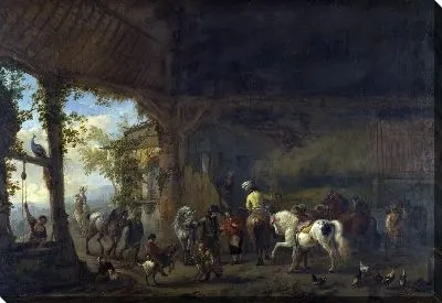 Картина Интерьер Конюшни (The Interior of a Stable)