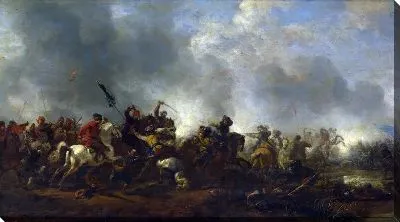 Картина Конница, нападающая на Пехоту (Cavalry attacking Infantry)