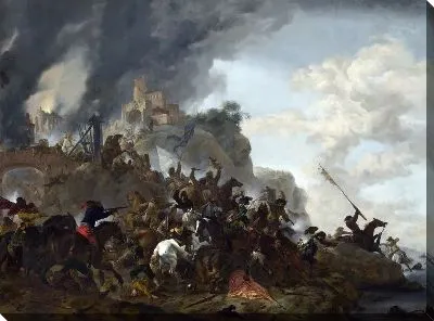 Картина Конница, делающая Вылазку из Форта на Холме (Cavalry making a Sortie from a Fort on a Hill)
