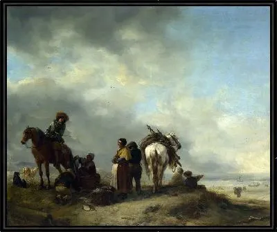 Побережье с Торговками рыбой, предлагающими Рыбе (Seashore with Fishwives offering Fish)