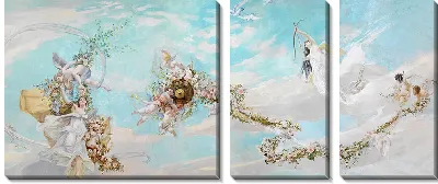 Картина Роспись потолка «Весна» в салоне императрицы, Гермесвилла