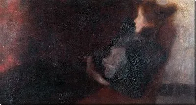 Картина Дама у камина