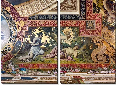 Картина Каветти в спальне императрицы, сцены из «Сна в летнюю ночь», Гермесвилла