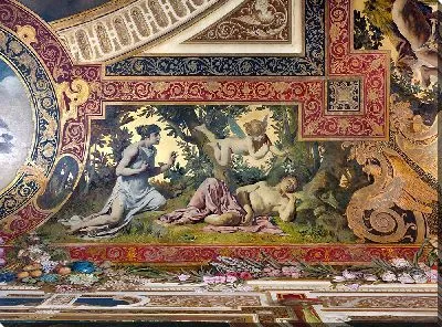 Картина Каветти в спальне императрицы, сцены из «Сна в летнюю ночь», Гермесвилла