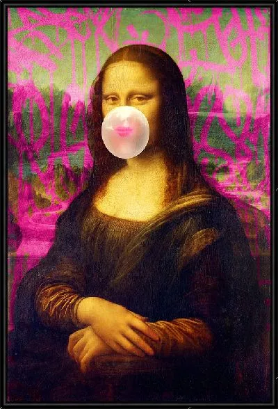 Картина Мона лиза и жвачка