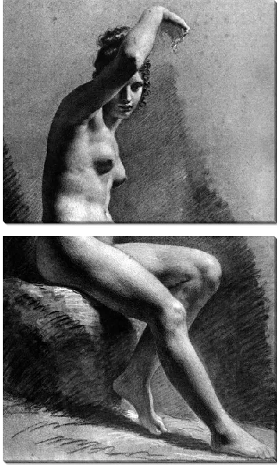 Картина Усаженная голая женщина (Femme nue assise)