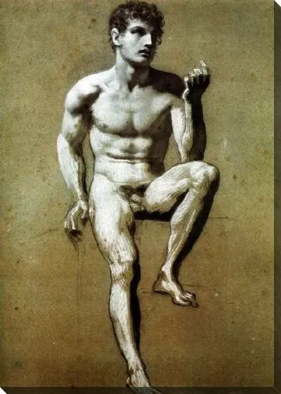 Картина Академия усаженного голого человека (Academie d'homme nu assis)