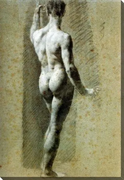 Картина Академия усаженного голого человека (Academie d'homme nu assis)