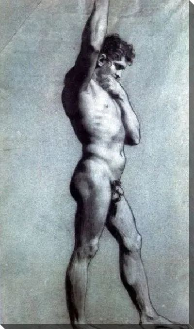 Картина Академия усаженного голого человека (Academie d'homme nu assis)