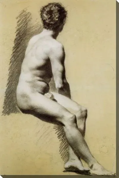 Картина Академия усаженного голого человека (Academie d'homme nu assis)