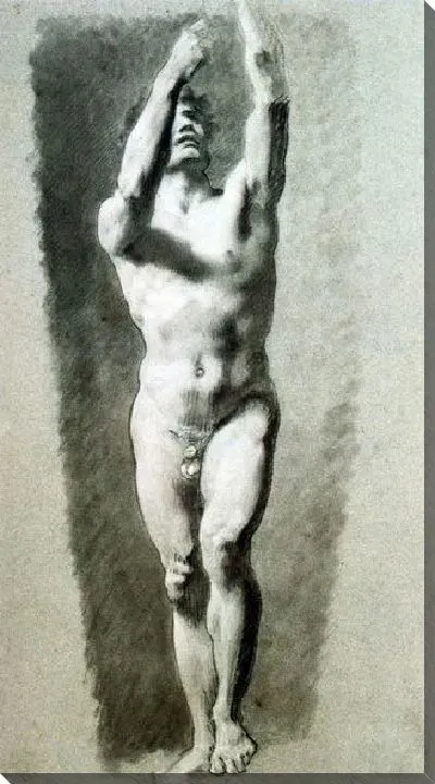 Картина Академия усаженного голого человека (Academie d'homme nu assis)