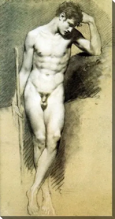 Картина Академия усаженного голого человека (Academie d'homme nu assis)