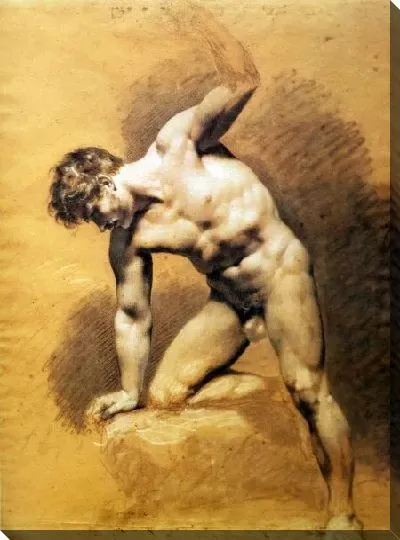 Картина Академия усаженного голого человека (Academie d'homme nu assis)