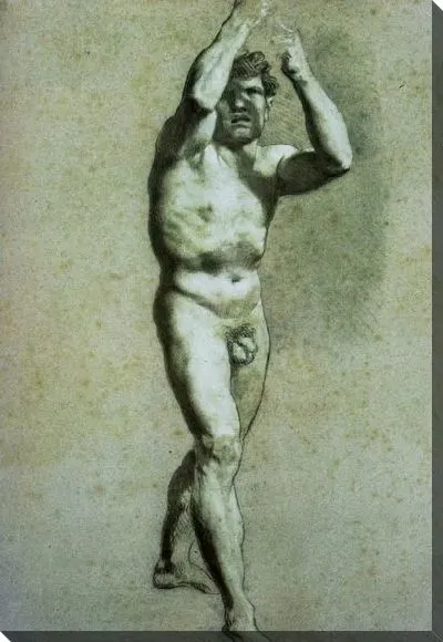 Картина Академия усаженного голого человека (Academie d'homme nu assis)