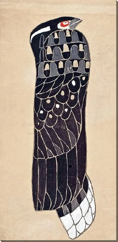 Картина Птица с фриза для столовой дома Стокле в Брюсселе