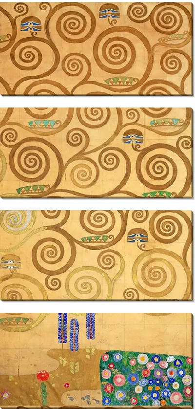 Картина Девять картонов для исполнения фриза для столовой дома Стокле в Брюсселе. Часть 7. Часть древа жизни.