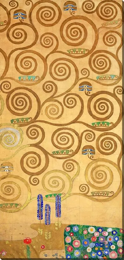 Картина Девять картонов для исполнения фриза для столовой дома Стокле в Брюсселе. Часть 7. Часть древа жизни.