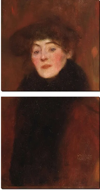 Картина Женщина с меховым воротником