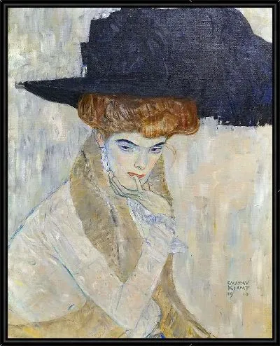 Картина Шляпа с черными перьями (1910)