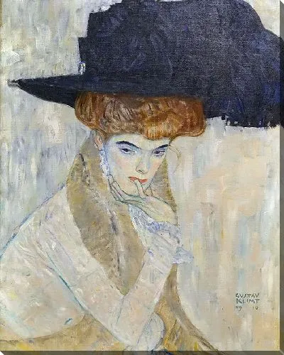 Картина Шляпа с черными перьями (1910)