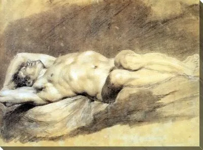 Картина Академия усаженного голого человека (Academie d'homme nu assis)