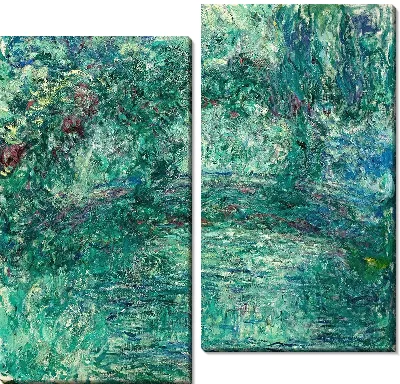 Картина Японский мост через пруд с водяными лилиями в Живерни