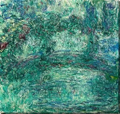 Картина Японский мост через пруд с водяными лилиями в Живерни