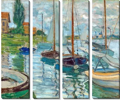 Картина Парусники на Сене в Пети-Женвилье