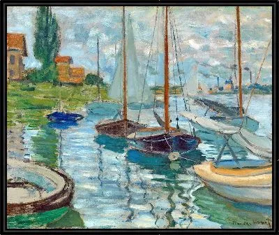 Картина Парусники на Сене в Пети-Женвилье