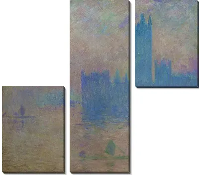 Картина Здания Парламента, Эффект солнечного света - 3