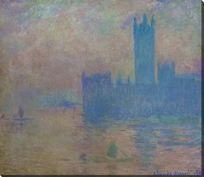 Картина Здания Парламента, Эффект солнечного света - 3