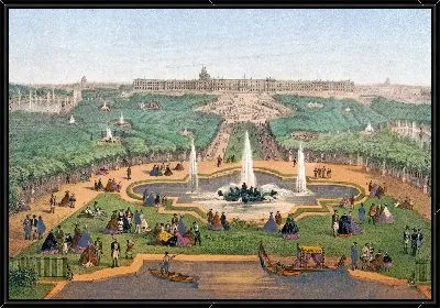 Версаль. Панорама замка и парка (1870-1879)