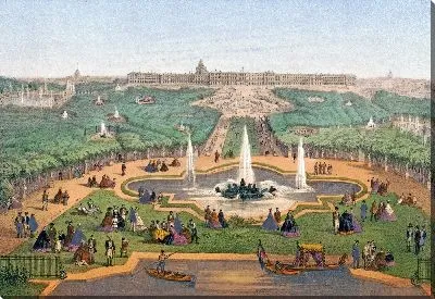 Версаль. Панорама замка и парка (1870-1879)